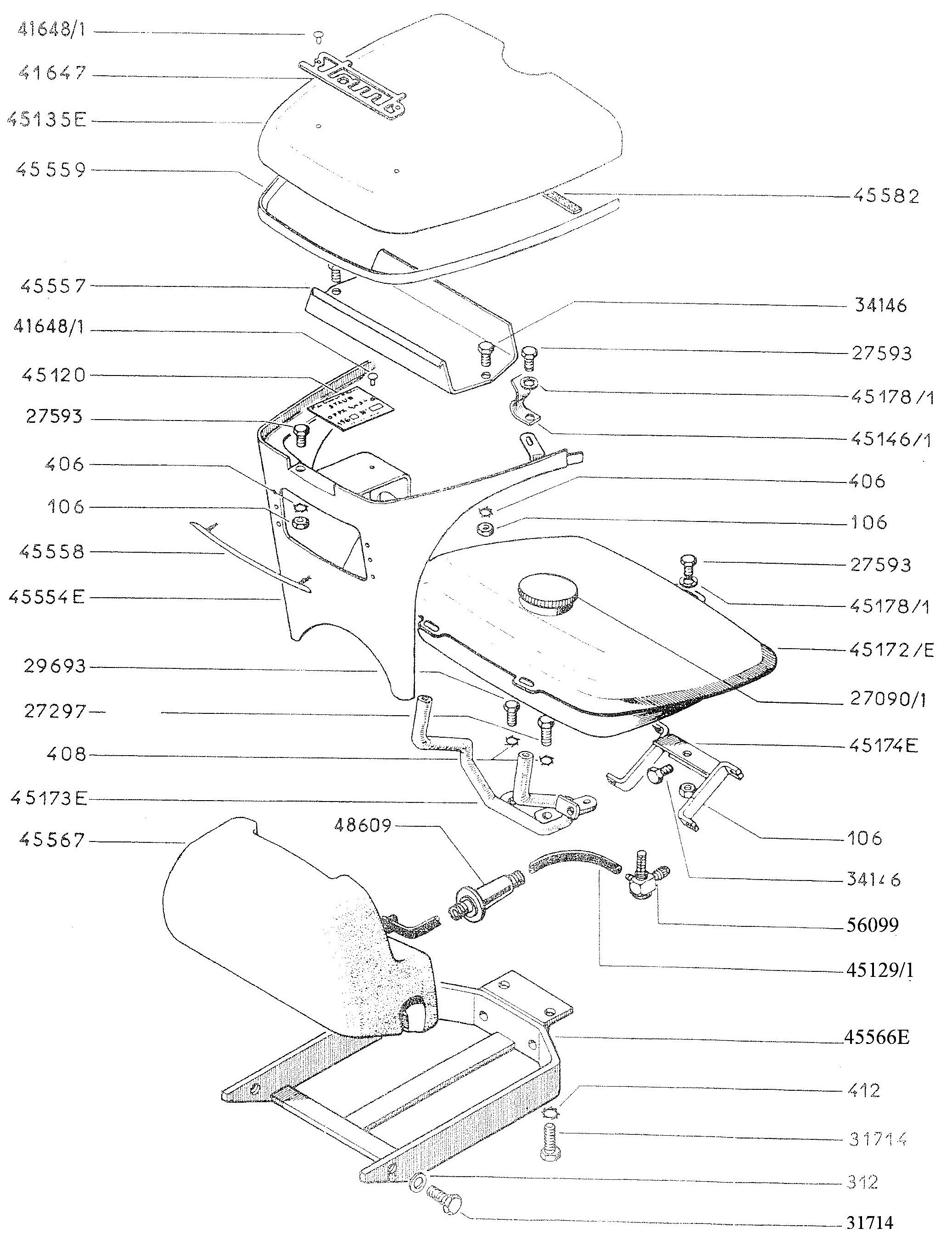 Capot calandre reservoir contrepoids PPX -S4-S6